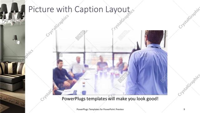 Picture with Caption presentation slide layout