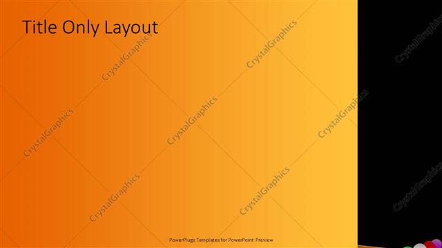 Title Only presentation slide layout