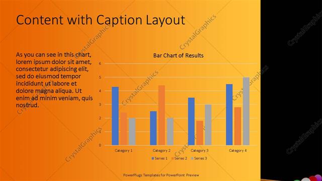 Content with Caption presentation slide layout