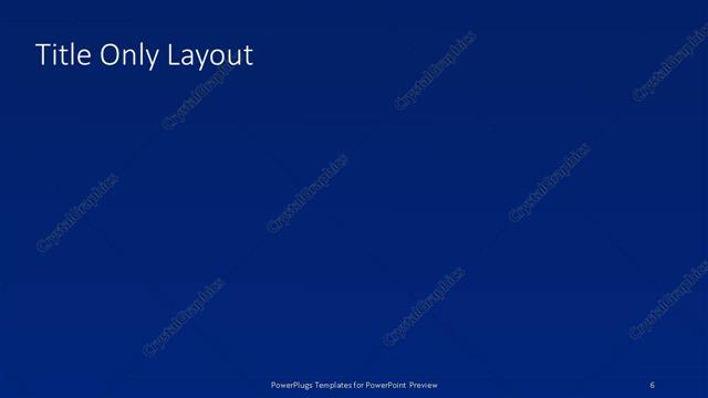 Title Only presentation slide layout