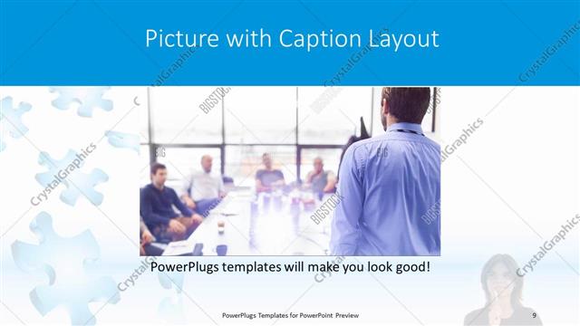 Picture with Caption presentation slide layout