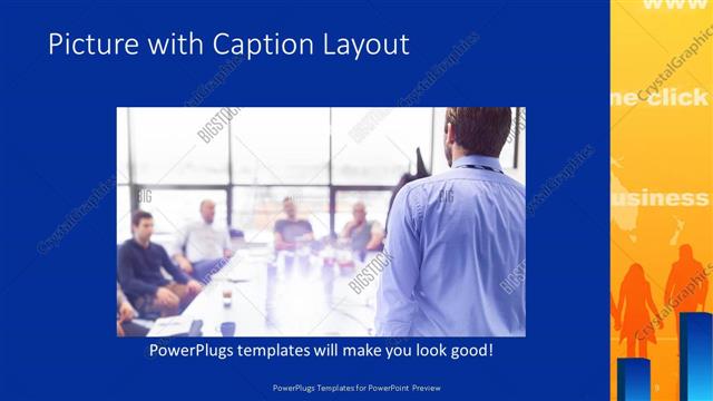 Picture with Caption presentation slide layout