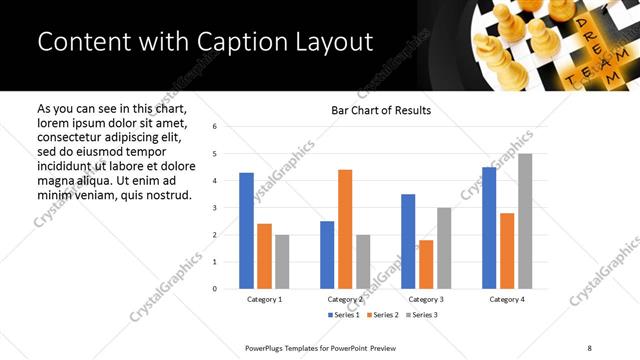 Content with Caption presentation slide layout