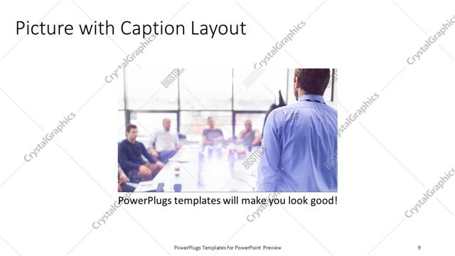 Picture with Caption presentation slide layout