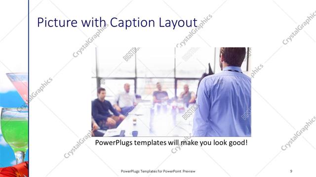 Picture with Caption presentation slide layout