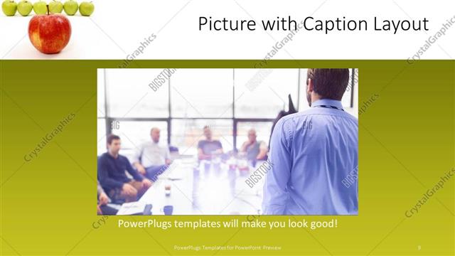 Picture with Caption presentation slide layout