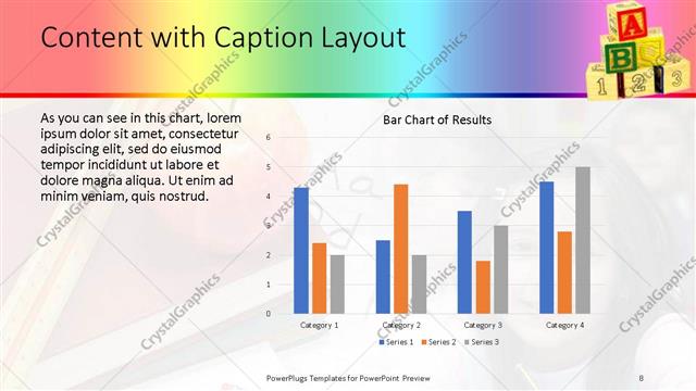 Content with Caption presentation slide layout