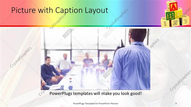 Picture with Caption presentation slide layout