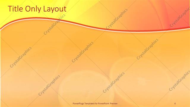 Title Only presentation slide layout