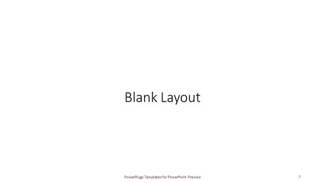 Blank presentation slide layout