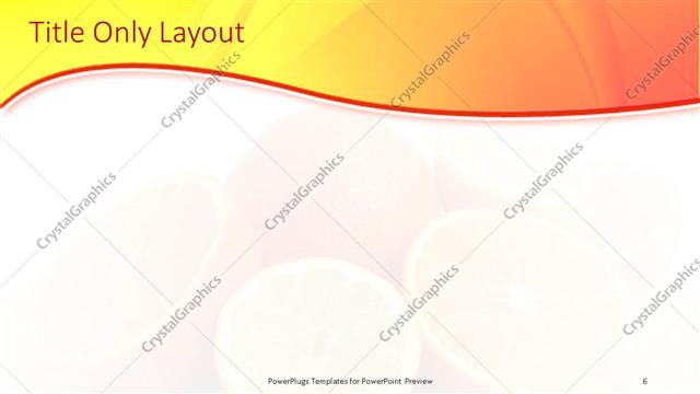 Title Only presentation slide layout