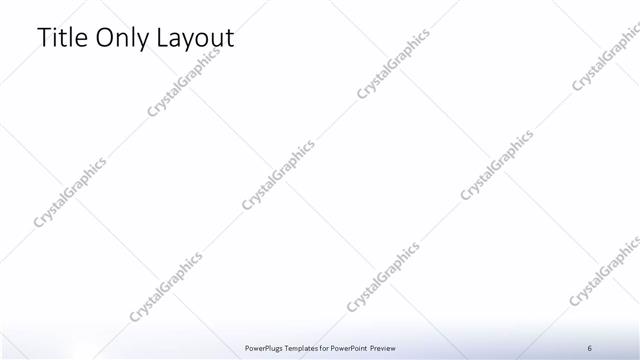 Title Only presentation slide layout