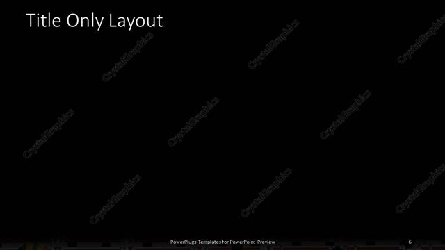 Title Only presentation slide layout