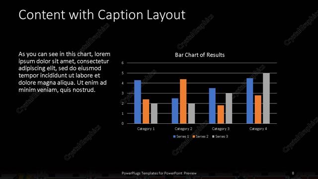 Content with Caption presentation slide layout
