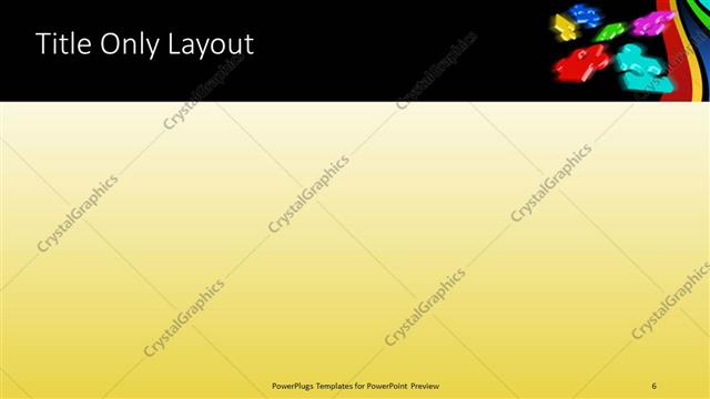 Title Only presentation slide layout