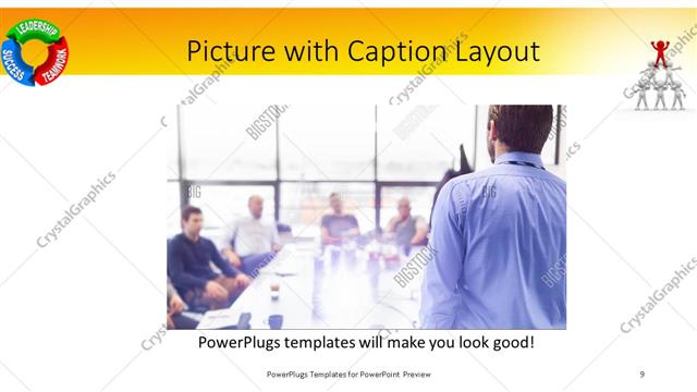 Picture with Caption presentation slide layout