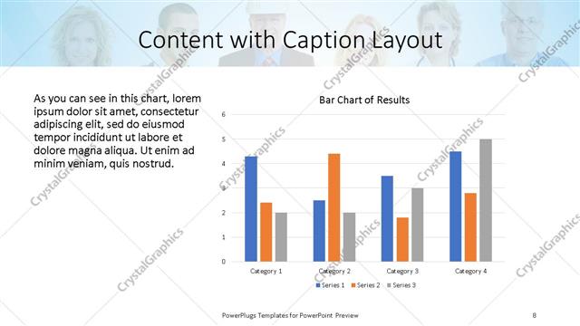 Content with Caption presentation slide layout