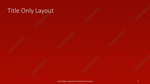 Title Only presentation slide layout