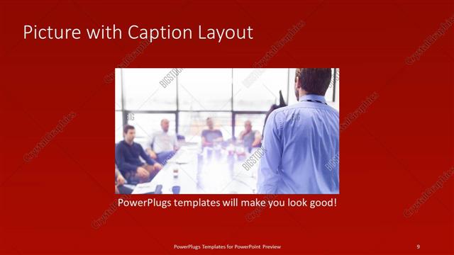 Picture with Caption presentation slide layout