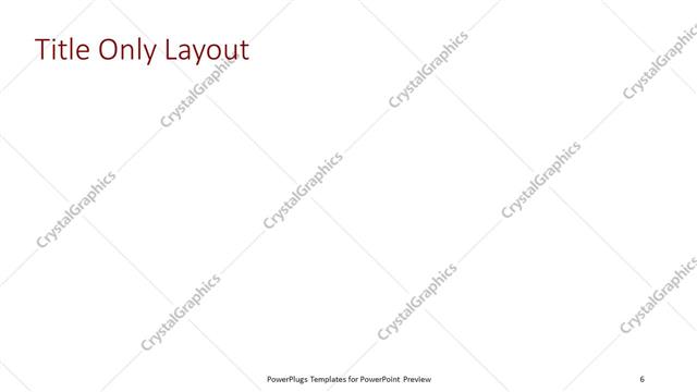 Title Only presentation slide layout