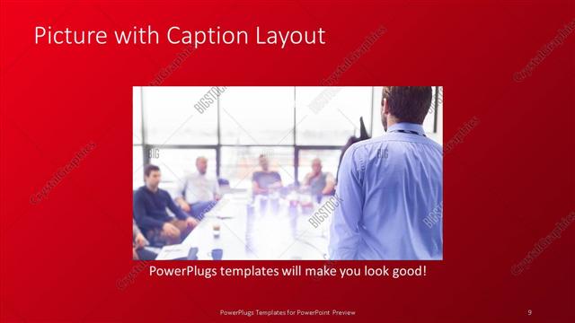 Picture with Caption presentation slide layout