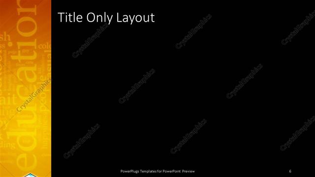 Title Only presentation slide layout