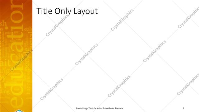 Title Only presentation slide layout