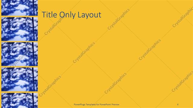 Title Only presentation slide layout