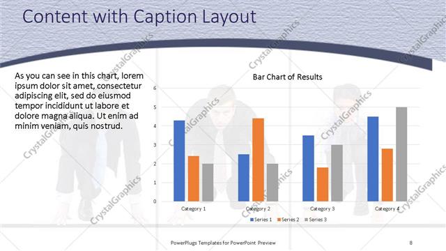 Content with Caption presentation slide layout