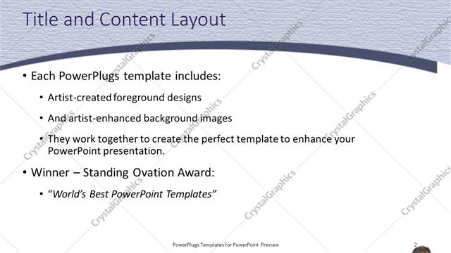 Title and Content presentation slide layout