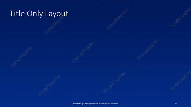 Title Only presentation slide layout