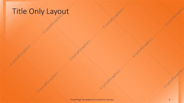 Title Only presentation slide layout