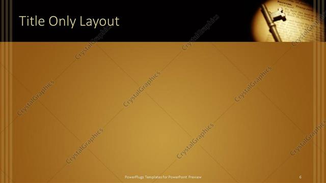 Title Only presentation slide layout