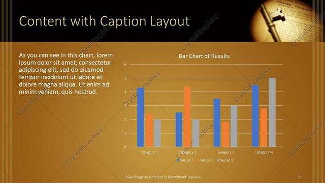 Content with Caption presentation slide layout