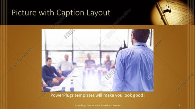 Picture with Caption presentation slide layout