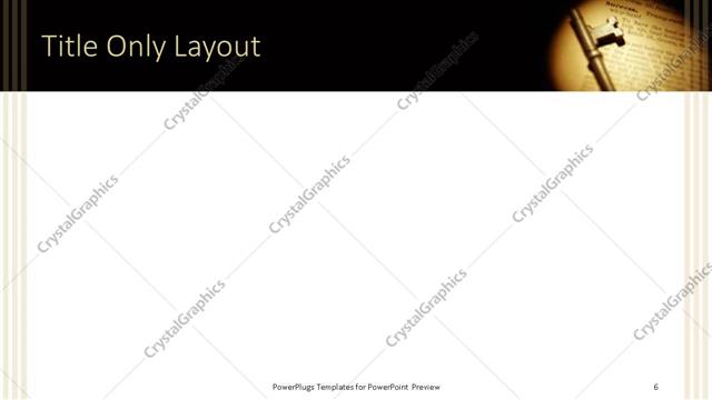 Title Only presentation slide layout