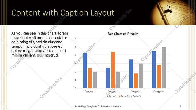 Content with Caption presentation slide layout