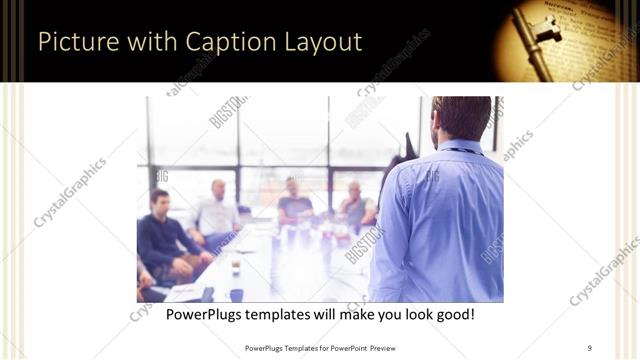Picture with Caption presentation slide layout