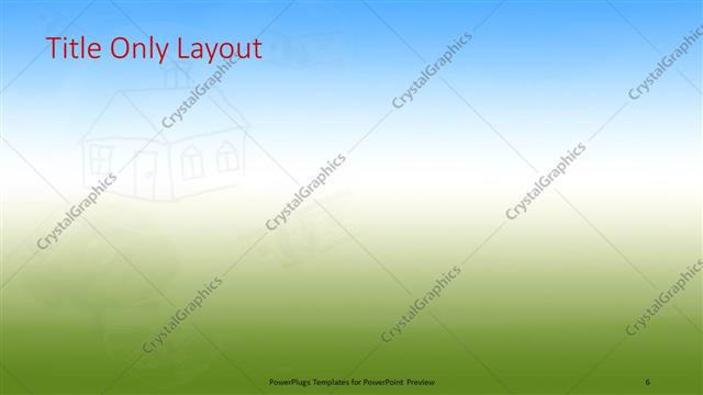 Title Only presentation slide layout