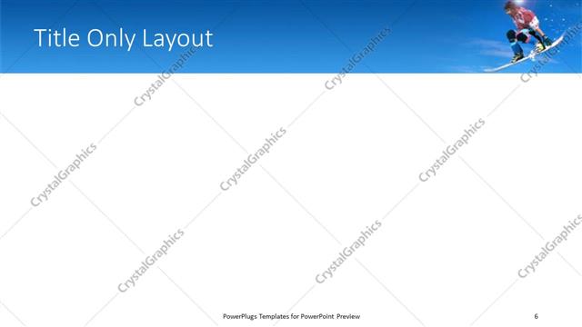 Title Only presentation slide layout