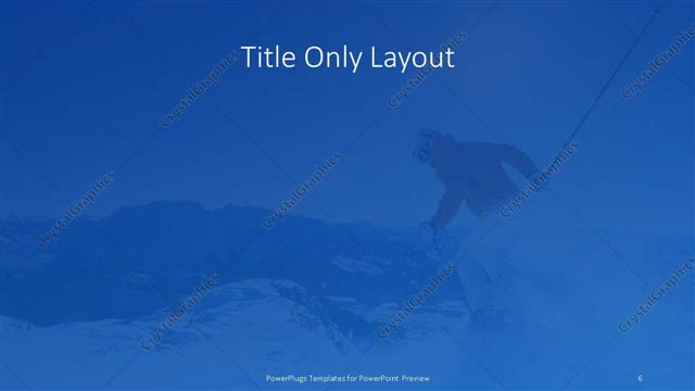 Title Only presentation slide layout