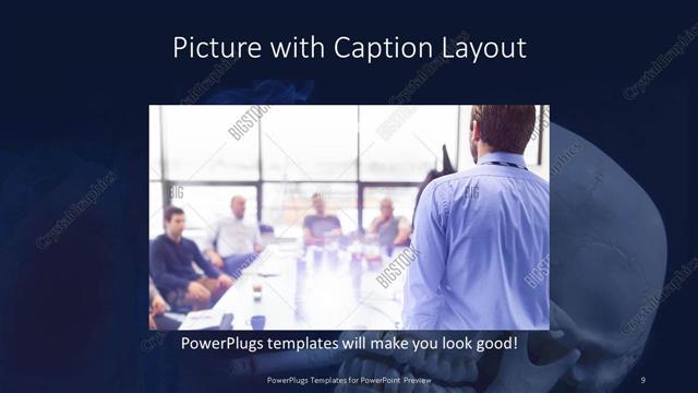 Picture with Caption presentation slide layout