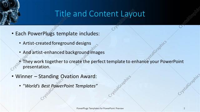 Title and Content presentation slide layout