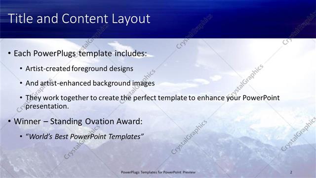 Title and Content presentation slide layout