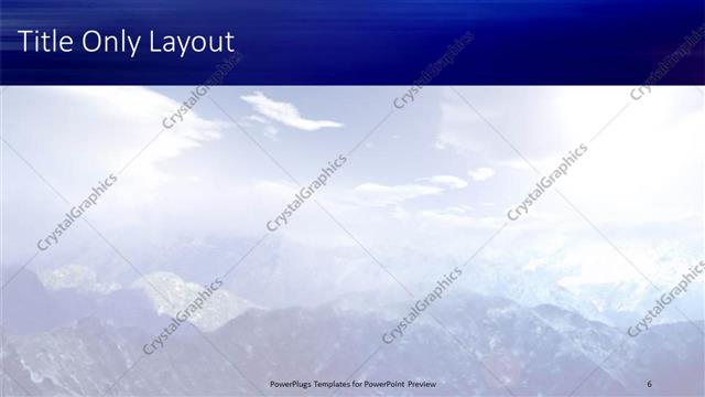 Title Only presentation slide layout