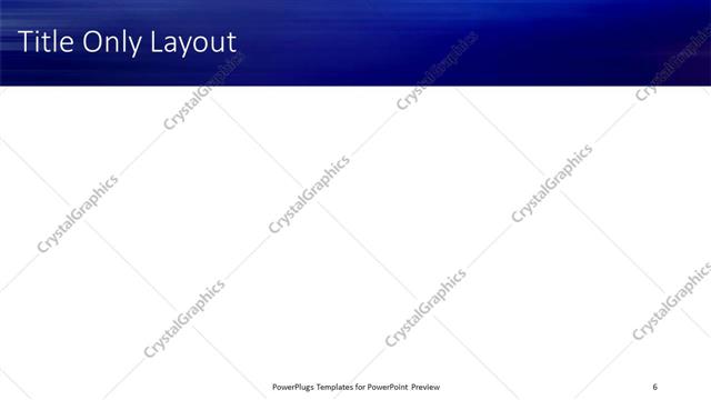 Title Only presentation slide layout