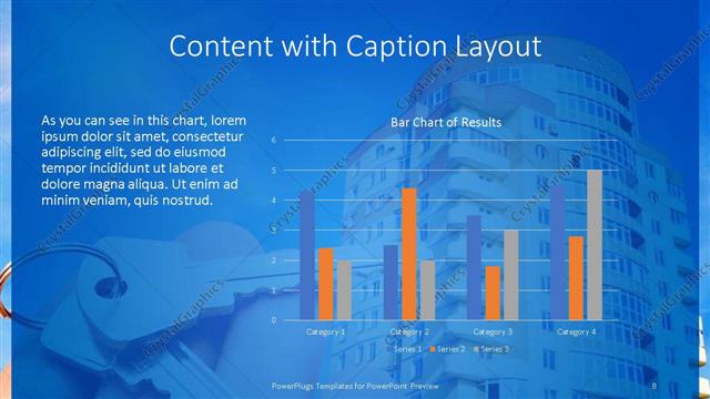 Content with Caption presentation slide layout