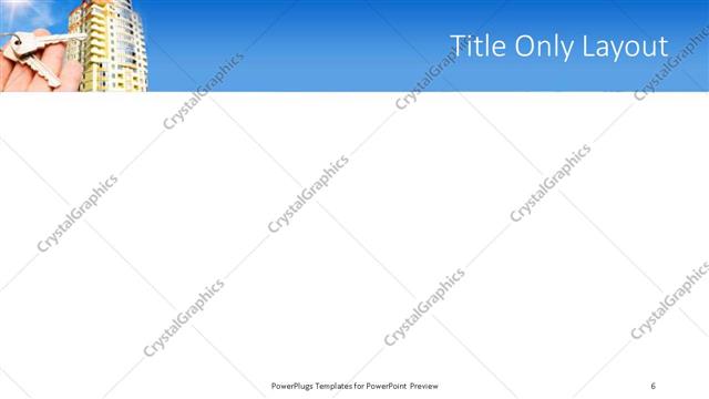 Title Only presentation slide layout