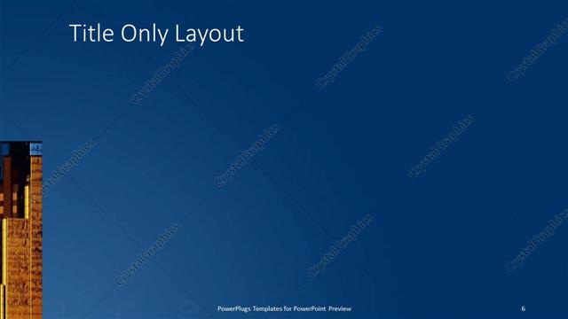 Title Only presentation slide layout