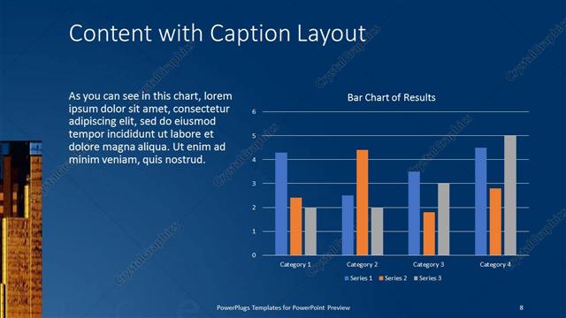 Content with Caption presentation slide layout